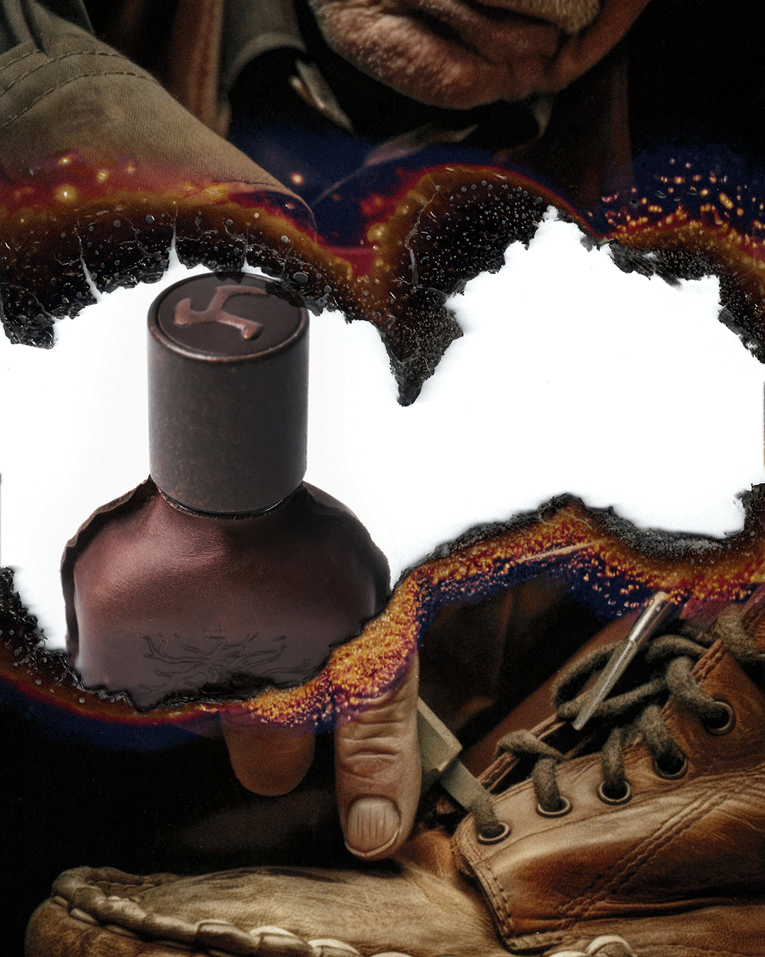 Artistic shot of Cuoium bottle
