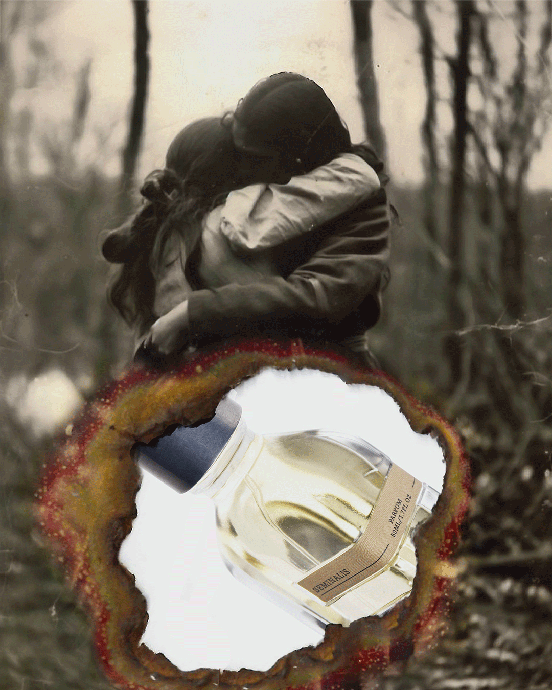 Artistic shot of Seminalis bottle